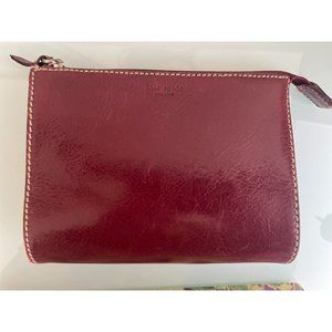 Kate Spade Leather Cosmetic Case pouch Made in Italy